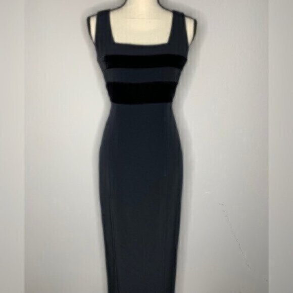 Jones New York Vintage Fitted Maxi Evening Gown Dress - Picture 3 of 11